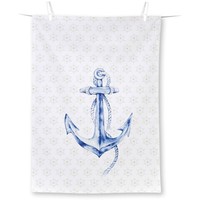 Ihr Anchor Geschirrtuch Abtrockentuch KüChenhandtuch Maritim 50X70 Cm Creme