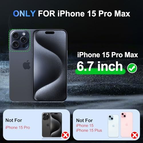 Beasyjoy Funda impermeable para funda protectora de iPhone 15 Pro Max Negro - 第 4/7 張圖片
