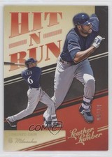 2019 Panini Leather & Lumber Hit-N-Run Holo Gold 4/10 Lorenzo Cain #HNR-9 s1i
