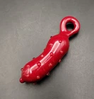 Bold Cherry Red Pickle Glass Pendant - (Subconscious Design) USA