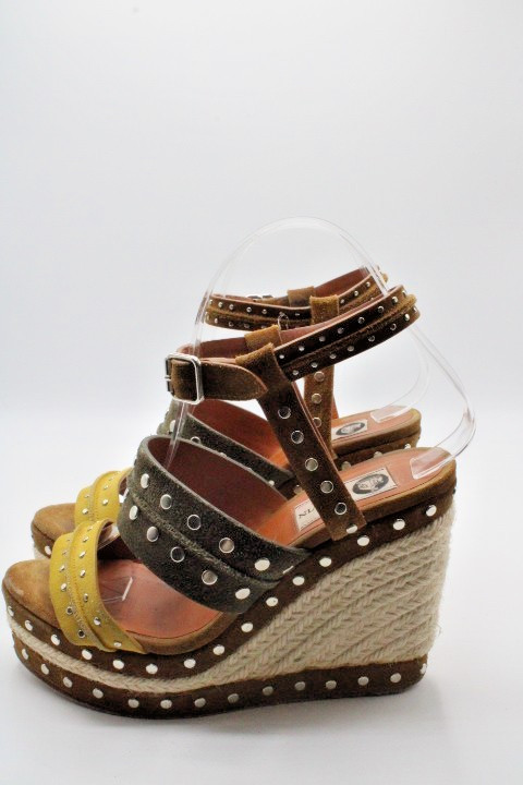 LANVIN Platform Studded Wedge - Size 6 View 4