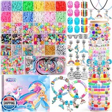 ZOOI Bracelet Making Kit for Girls, Friendship Charm Bracelet Making Kit, Art