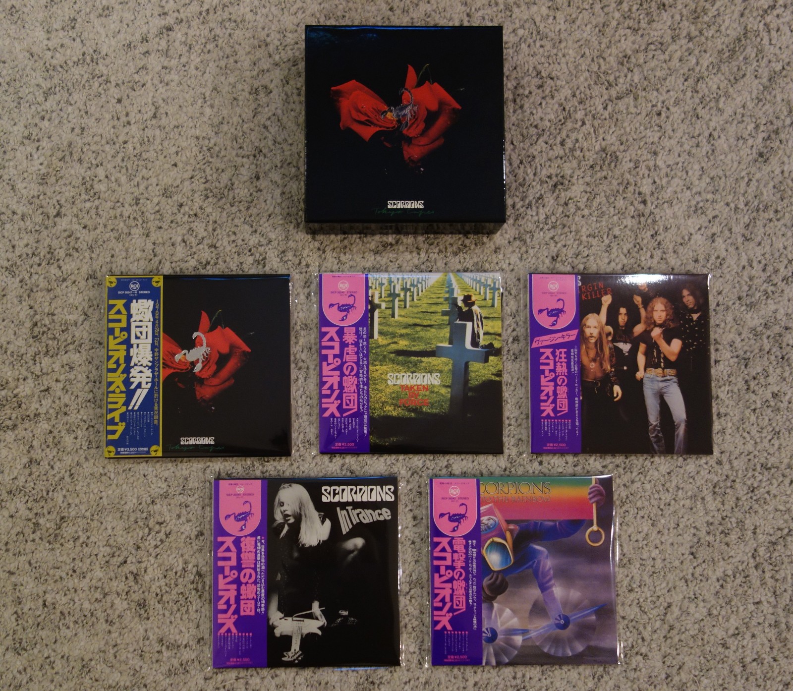 Scorpions Mini LP CD Promo Box (5 Titles) Japan Authentic Mint New Tokyo Tapes