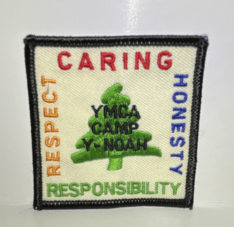 YMCA Camp Y-Noah Patch Caring Respect Honesty Responsibility Collectible