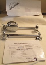 Down Under DOUBLE Wonder Shower Adjustable Chrome Model #1530 - NEW! Open Box