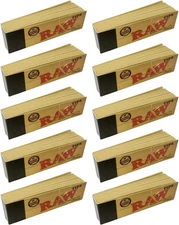 Raw Rolling Papers Unbleached Filter Tips 10 Pack = 500 50 Count (Pack of 10)
