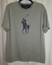 Polo Ralph Lauren Shirt Size XL 18-20 Youth Gray Pony Crew Neck