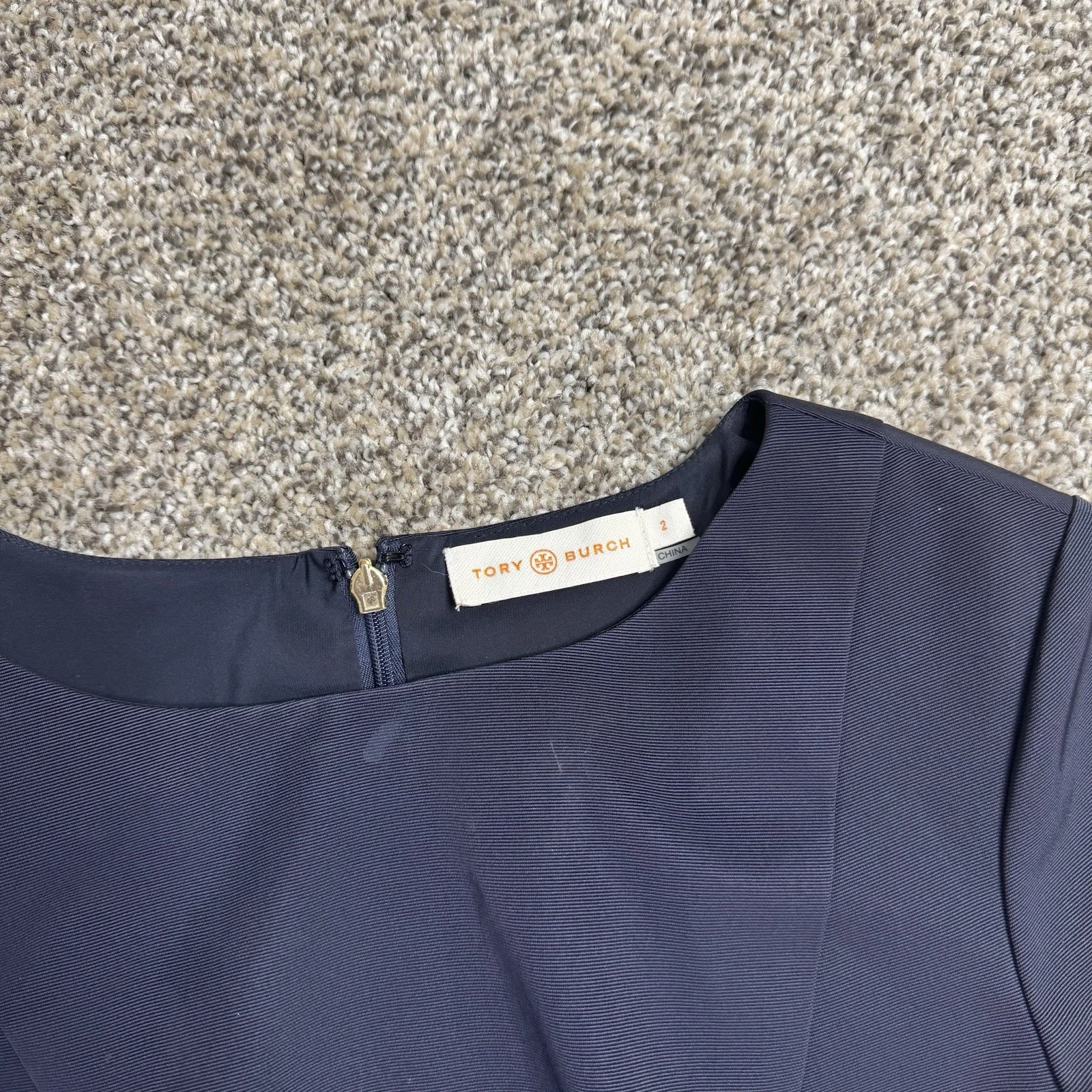 Abito donna Tory Burch blu navy stile uniforme taglia 2