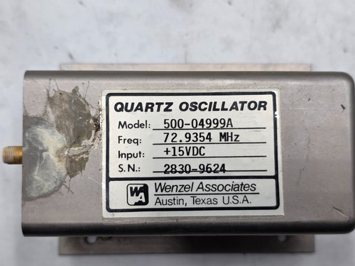 Wenzel Associates 500-04999A Quartz Oscillator