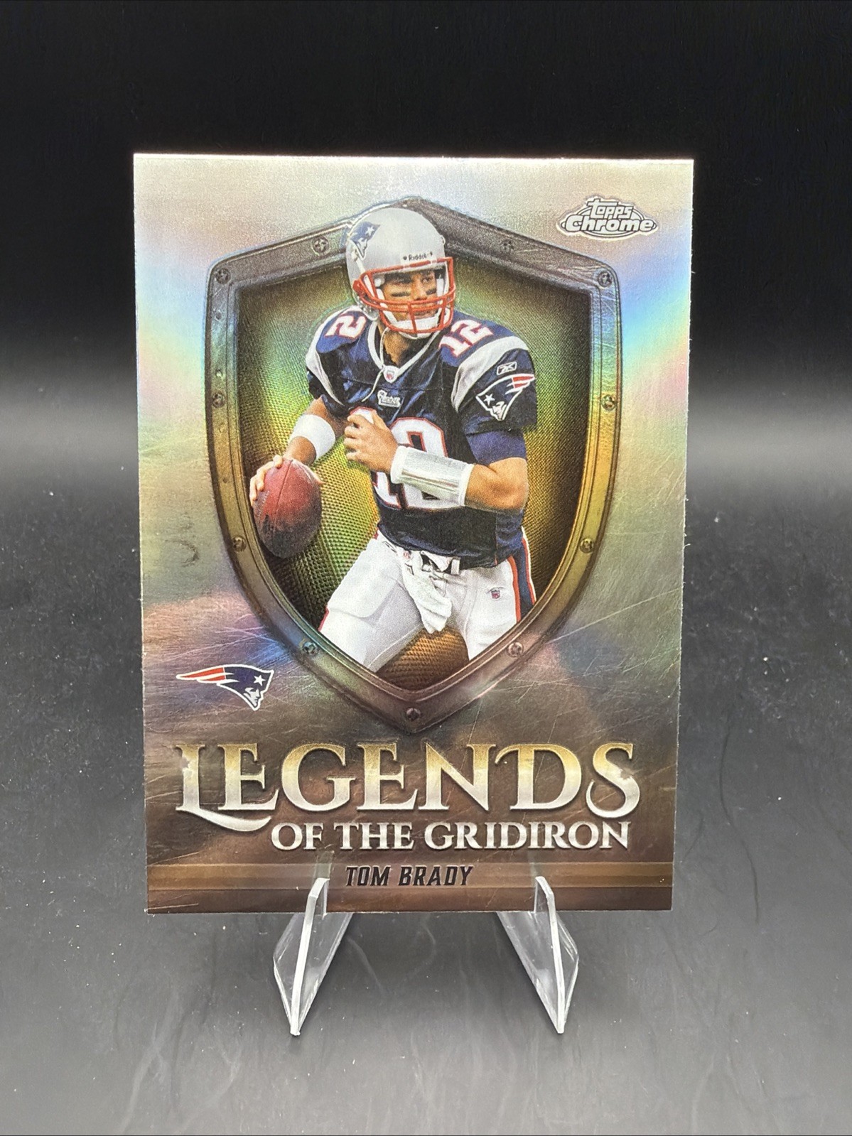 2025 Topps Chrome Football Tom Brady Refractor Legends Of The Gridiron #LOG-9