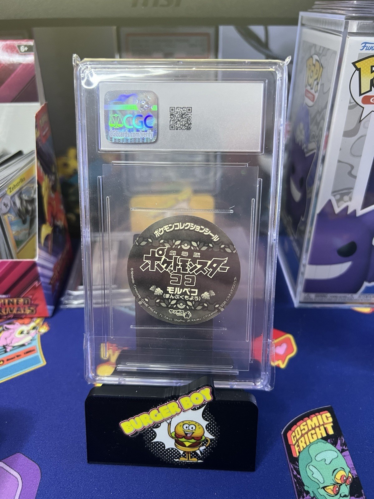 Pokemon Sapporo Ichiban Prism Noodle Sticker - Morpeko - POP  1 CGC GEM MINT  10