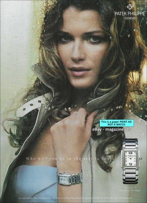 vintage PATEK PHILIPPE Watches 1-Page PRINT AD 2004 VERONICA VAREKOVA Twenty-4