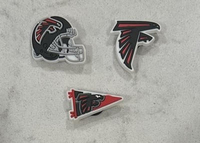Atlanta Falcons Football Themed 3- Pack NFL Shoe Charms for Crocs