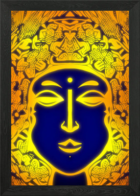 Erleuchteter Geist der goldenen Aura gerahmtes Wandbild Poster Leinwanddruck Bild