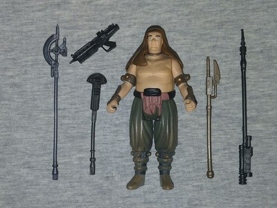 Hasbro Star Wars loose action figure/accessories lot, POTF2 Rancor Keeper