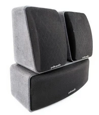 3 POLK AUDIO RMSS RMCC Speakers 1 Center Channel + 2 Satellite Speakers