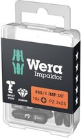 Wera Bit 855/1 Imp Dc PZD3 LäNge 25 Mm 1/4 ″ C6,3 Kreuzschlitz Pz