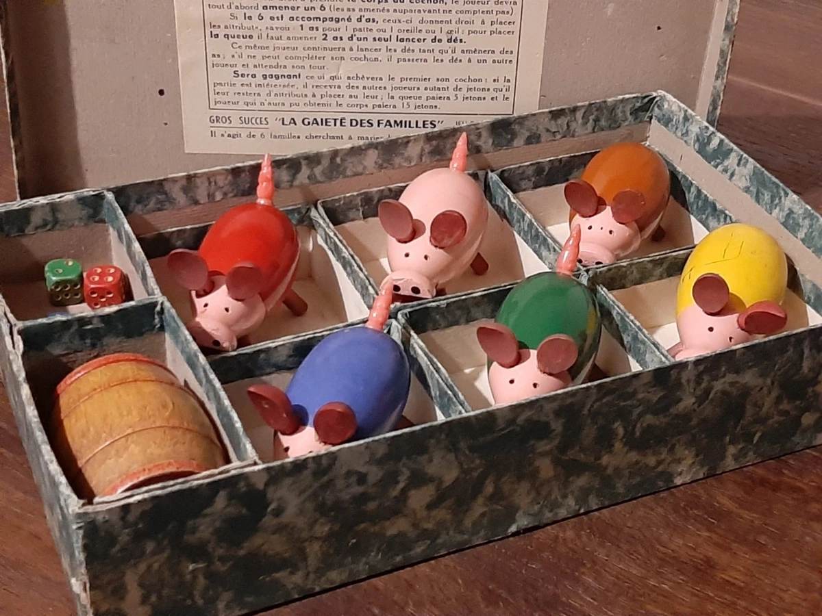 Jouet à tirer, cochon en papier... - Antiquités du Tourniquet