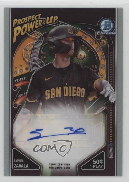 2024 Bowman Prospect Power-Up Auto 2/30 Samuel Zavala #PPA-SZ Auto 1h39