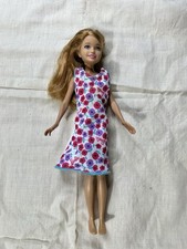 Barbie's Sister “ Stacie “Doll 2010 Strawberry Blonde Hair 9" Flower Dress