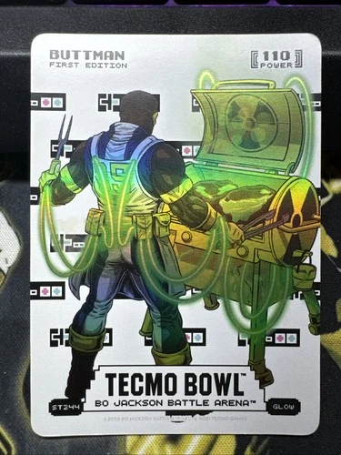 2026 Bo Jackson Battle Arena Tecmo Bowl Buttman Glow Sore Thumb Battlefoil ST244