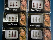 Good Quality 6 Pack Silver,Multi Color,Maron Assorted LSize Bollywood Head Bindi