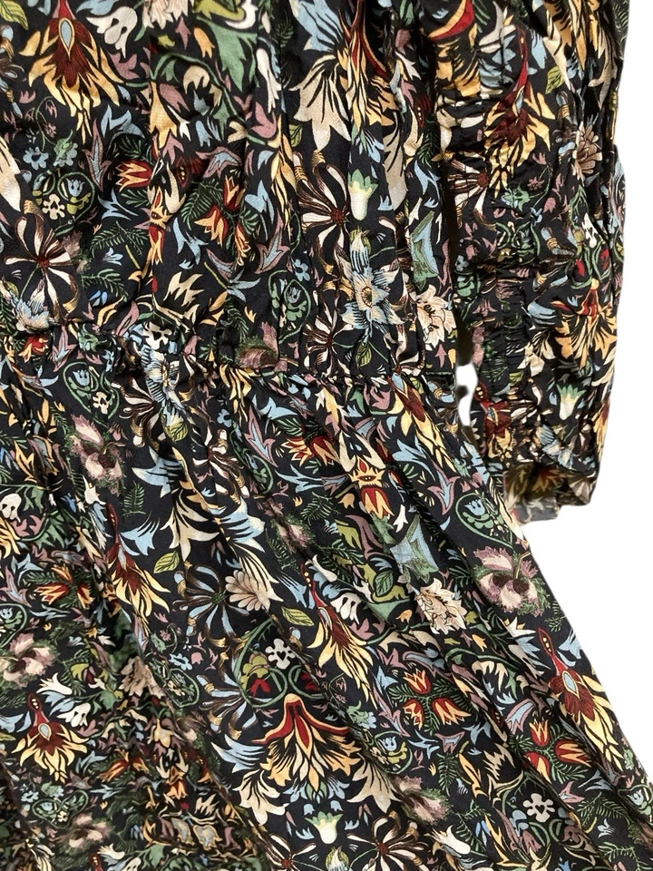 Zadig & Voltaire Dress Size M Black Wrap Pleated V Neck - Image 2 of 4