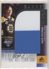 2020 Upper Deck SP Game Used NHL All-Star Banner Year Relics David Pastrnak 04f2