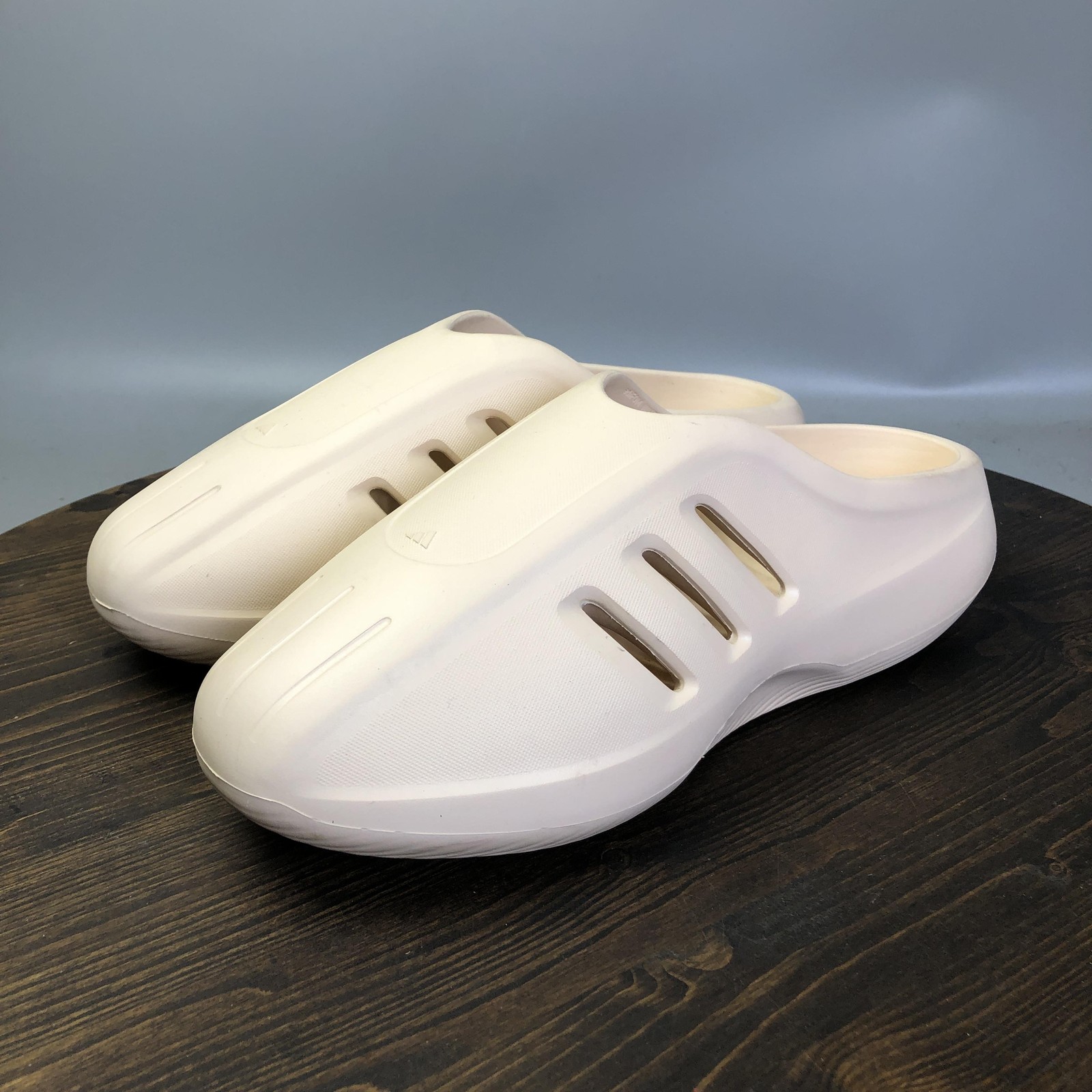 Adidas AdiFOM IIInfinity Shoes Mens Size 12 White Foam Clogs Mules Slip On