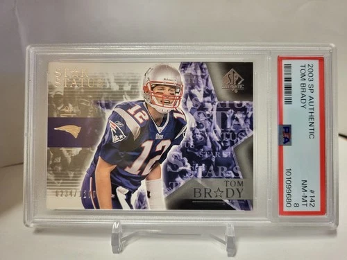 Tom Brady 2003 Upper Deck SP Authentic #142 PSA 8 #234/1200 *Tough To Gem*