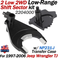 2204000 NP231-J 2Low 2WD LowRange Shift Sector Kit for Jeep Wrangler TJ/LJ 97-06
