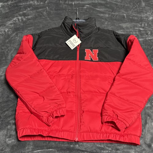 Victorias Secret PINK Nebraska Corn Huskers Puffer Coat Medium $138 MSRP - Picture 6 of 16