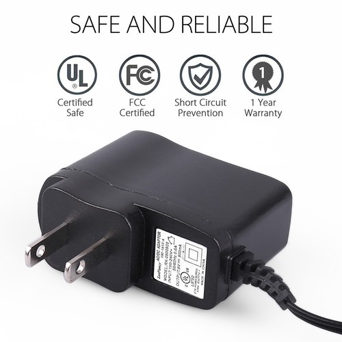 Cargador adaptador de corriente CA/CC 9V 500 mA para teclado electrónico D'Addario PW-CT-9V - Imagen 6 de 9