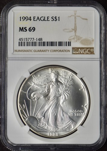 1994 American Silver Eagle - NGC MS69 - ✪COINGIANTS✪
