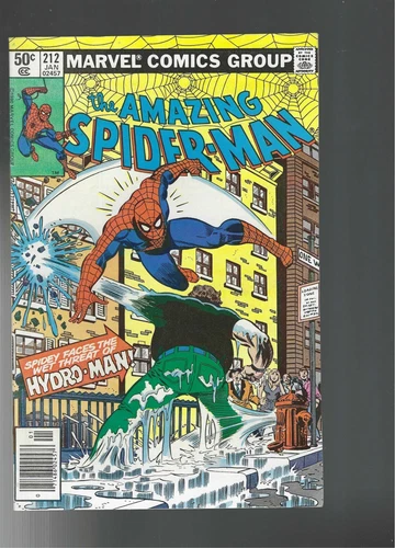The Amazing Spider-Man #212 (Marvel Comics January 1981) 1st Hydro-Man VF-NM