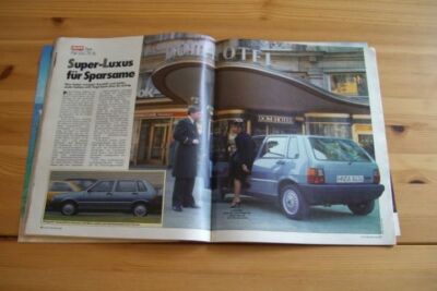 Autozeitung 12884) Was für ein Auto! Fiat Uno 70 SL mit 65PS im TEST auf 3 Sei