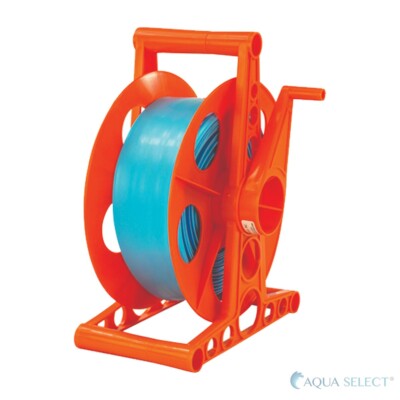 Aqua Select Swimming Pool Backwash Hose Reel & Includes 1.5'' x 100' Hose