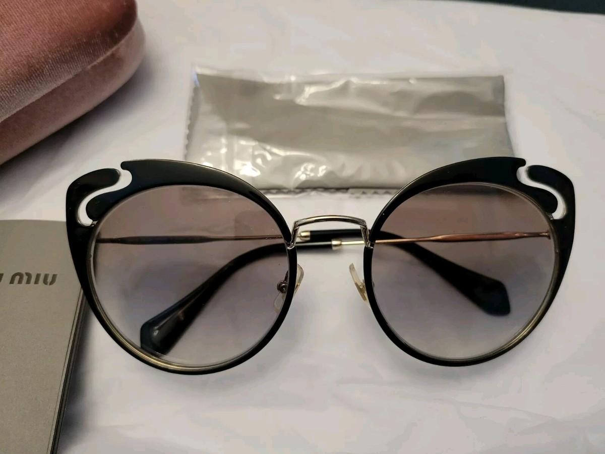 Miu Miu Cat Eye Sunglasses Smu 57T With Glass Case | eBay