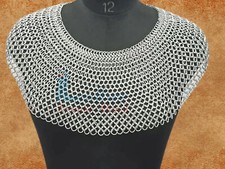 Chainmail Crop Halter Top   Designer Fantasy Aluminum Cosplay  Metal Armor
