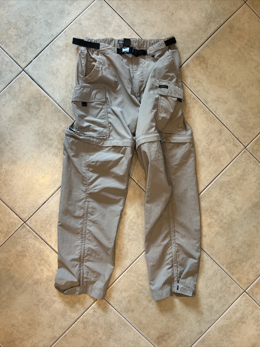 rei convertible pants Hiking Zip-off women's Small 100% Nylon Gray