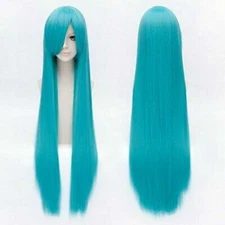 150CM Charming Long Straight Stylish Lake Blue Cosplay Wig