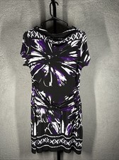 Carole Little Multicolored Fit & Flare Short Sleeve Dress Size 14