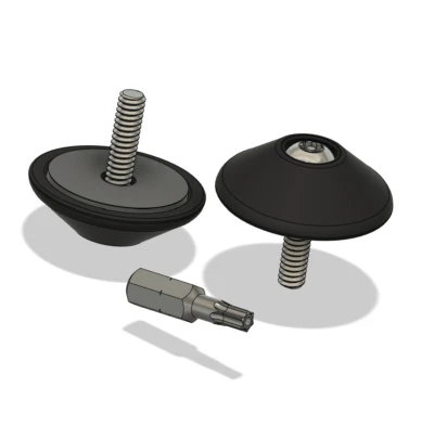 HUMMINBIRD Hummingbird Helix/SOLIX Tamper Resistant Gimbal Knobs 10-24 Thread