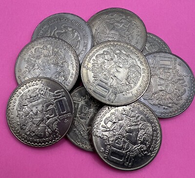 TOPLESS MEXICAN GODDESS 50 Pesos COIN 1982 Diosa Del Templo Mayor