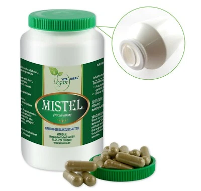 VITA IDEAL Vegan® MISTLETOE Herb CAPSULES Mistletoe Viscum album MISTLETOE HERB Powder