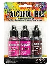 Ranger Tim Holtz Alcohol Ink .5oz Pink Red Specturm 1 Pack of 4 Piece