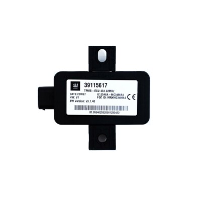 OEM Vauxhall Corsa D RDKS Reifendruckkontrollmodul Steuergerät 39115617 Auto Learn
