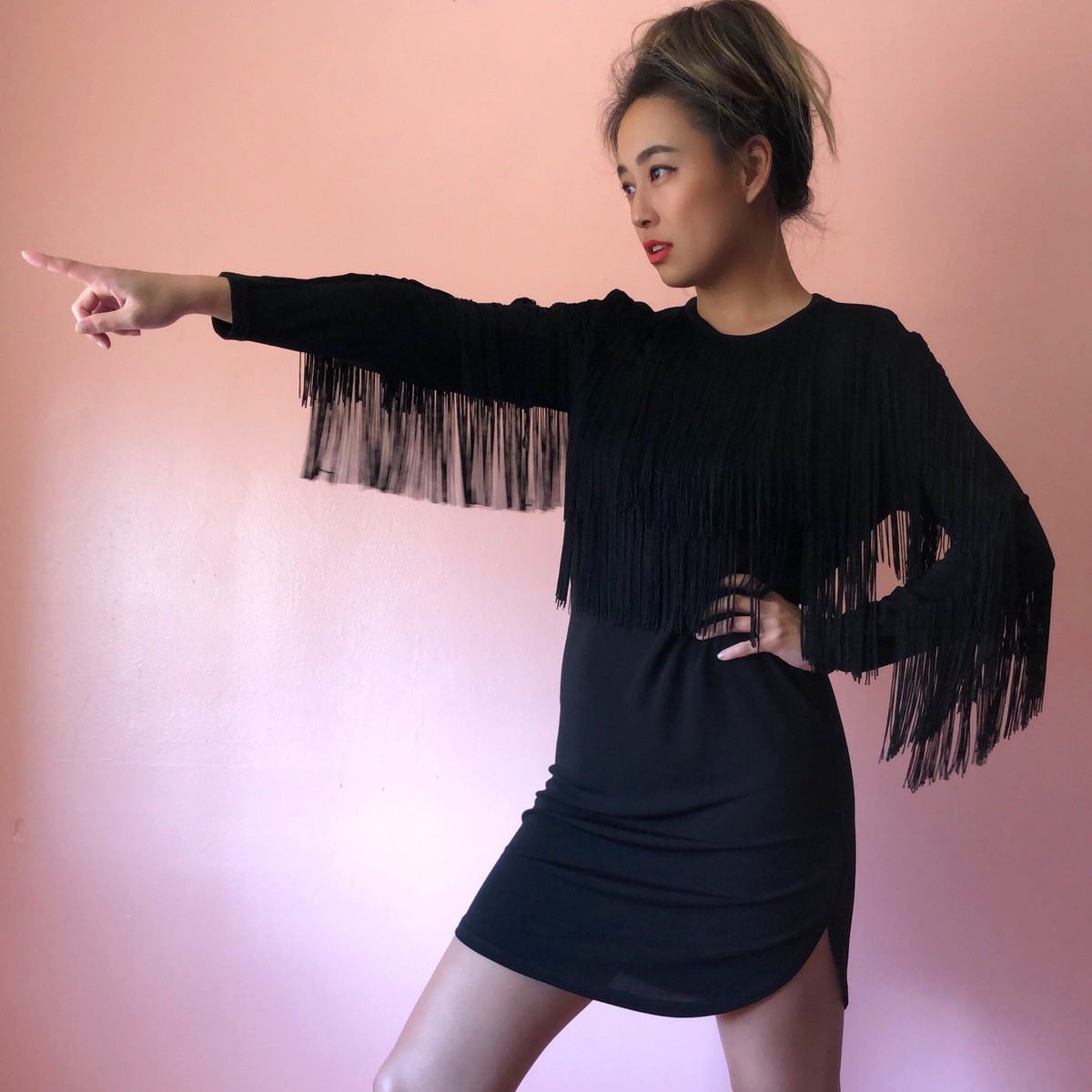black cargo mini dress Darker Wavs Washed Denim A Line Lace Up Mini Dress