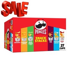 Snack Stacks Variety Pack Potato Crisps Chips, Lunch Snacks, 27 Count