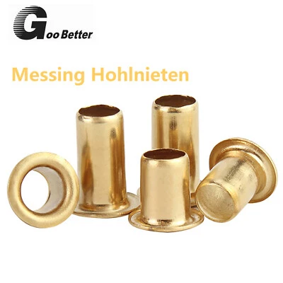 GOO BETTER M3 - M6 latón remaches huecos remaches ojales placa PCB remaches huecos remache tubular